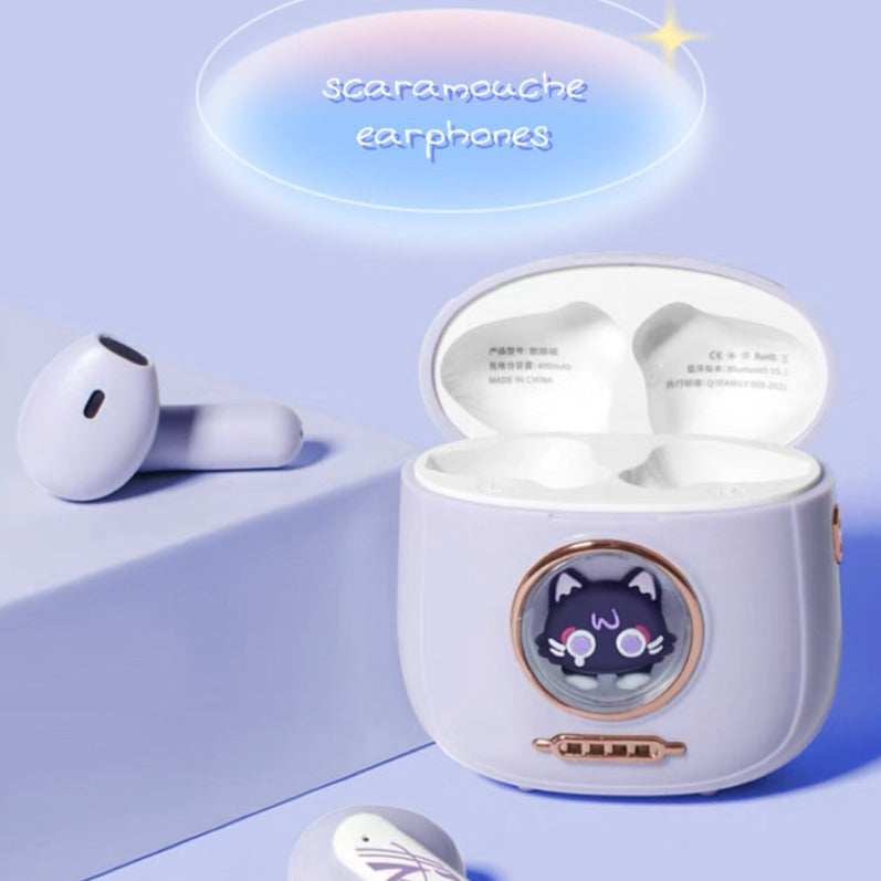 On Sale Scarameow Cute Bluetooth Earphones hoyodoll