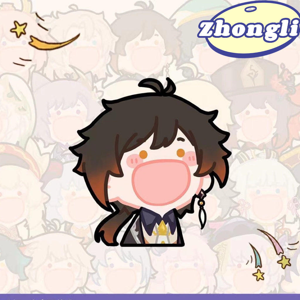 Genshin All Characters Open Mouth Cute Cartoon Fan