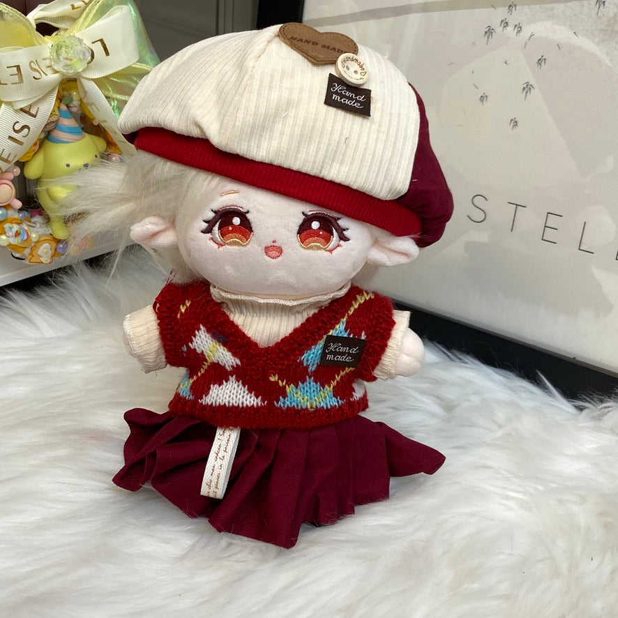 20cm Genshin Impact Klee Plush Cute Doll with Changeable Outfit