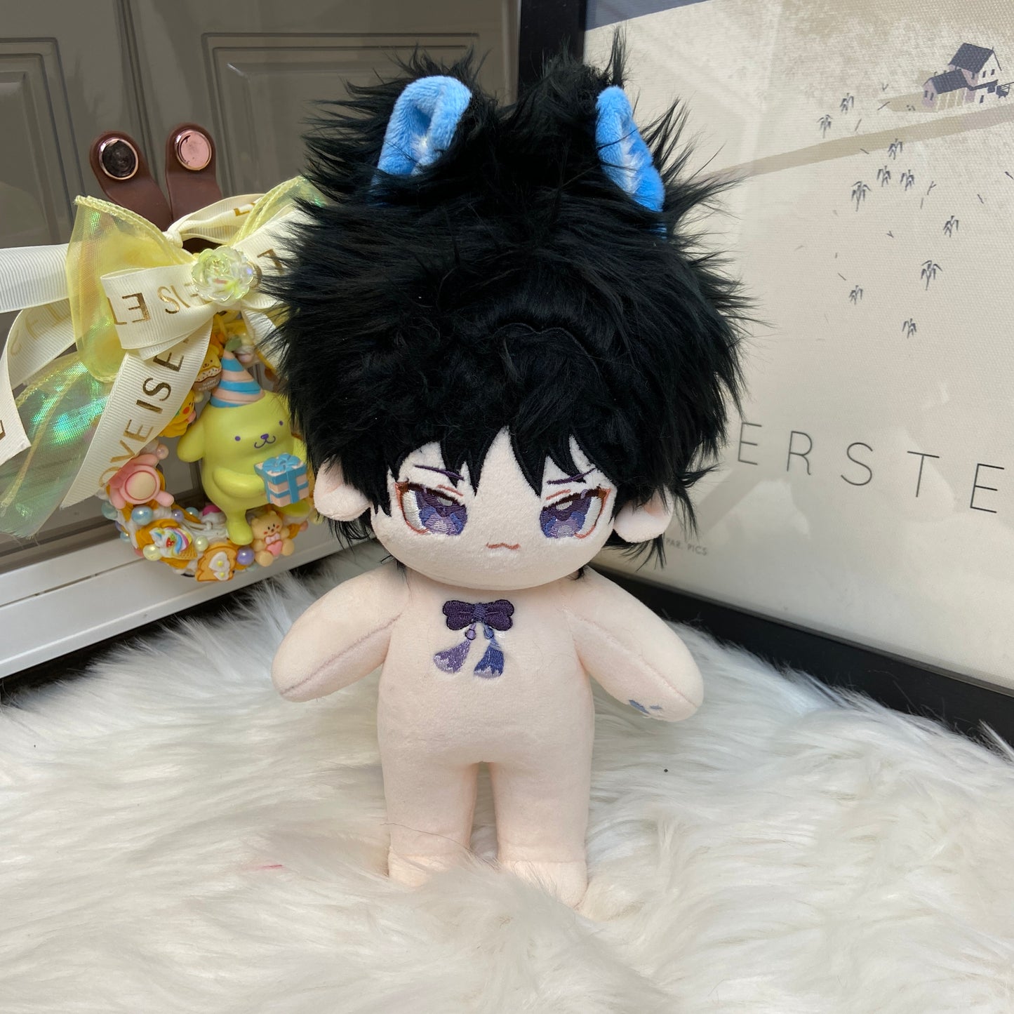 20cm Genshin Impact Scara Plush Cute Doll with Changeable Outfit