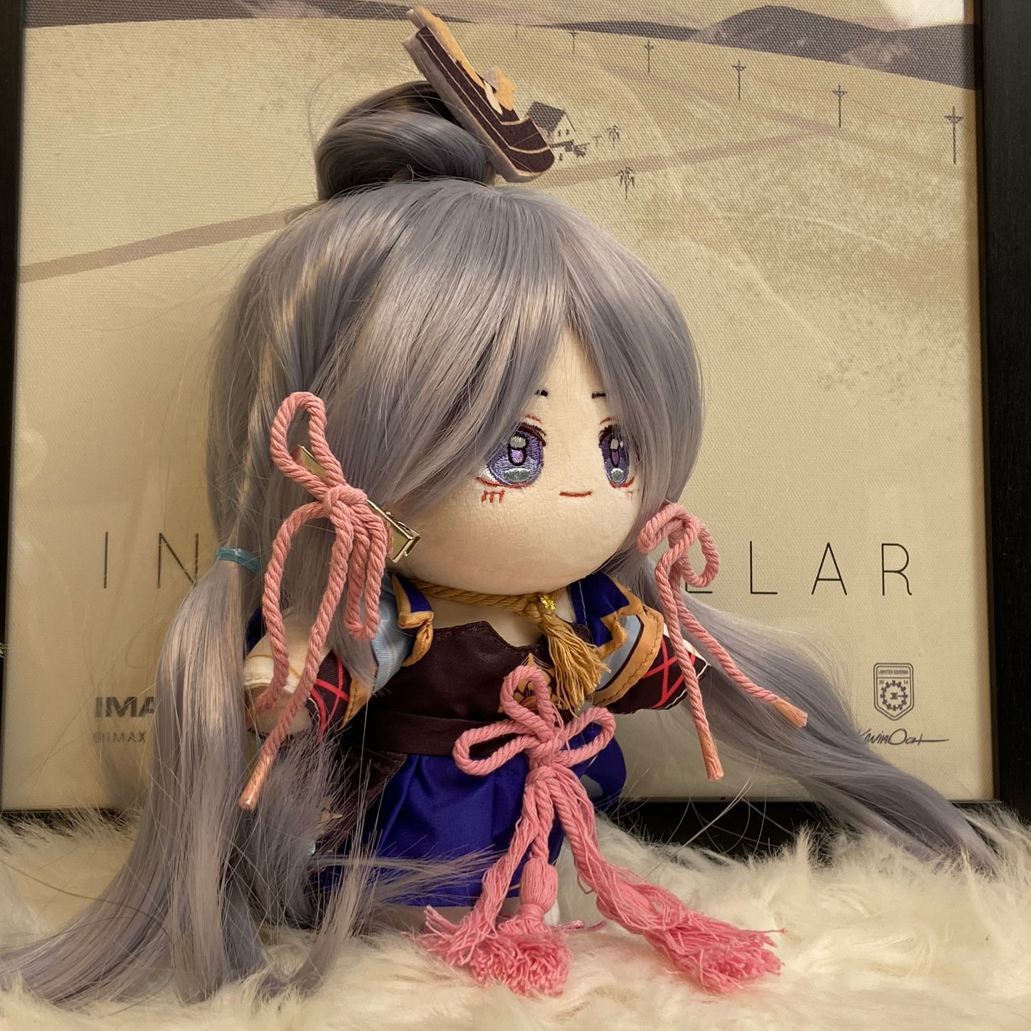 20cm Genshin Impact Ayaka Plush Cute Doll with Changeable Outfit