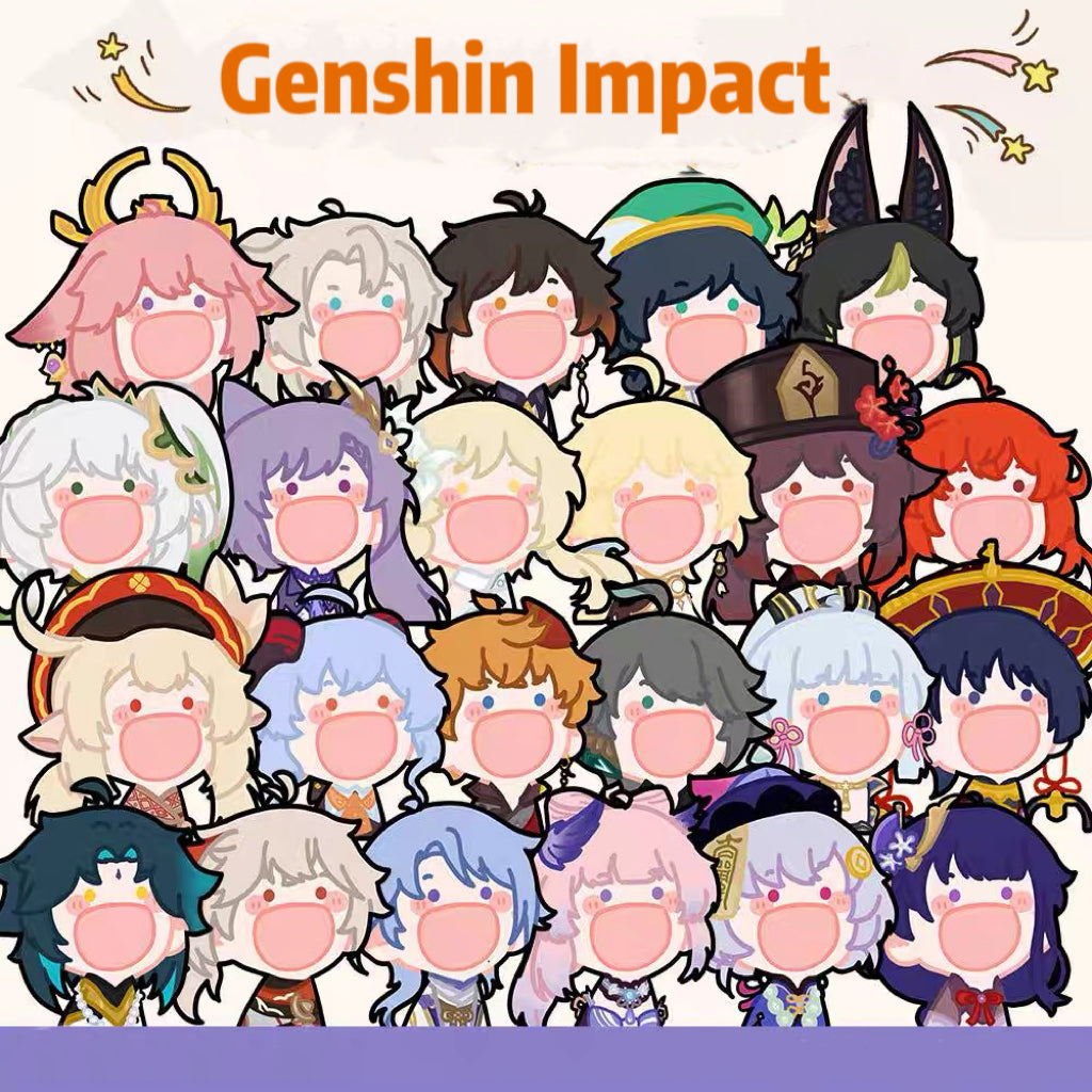 Genshin All Characters Open Mouth Cute Cartoon Fan