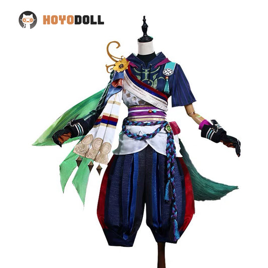 Tighnari's Cosplay Costume Set(clothing+ears+wig+tail)