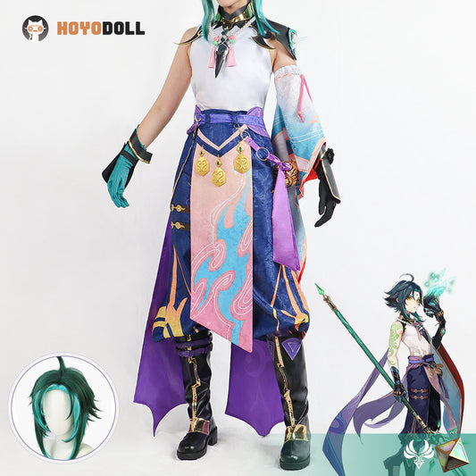 Xiao’s Cosplay Costume Set(clothing+wig)