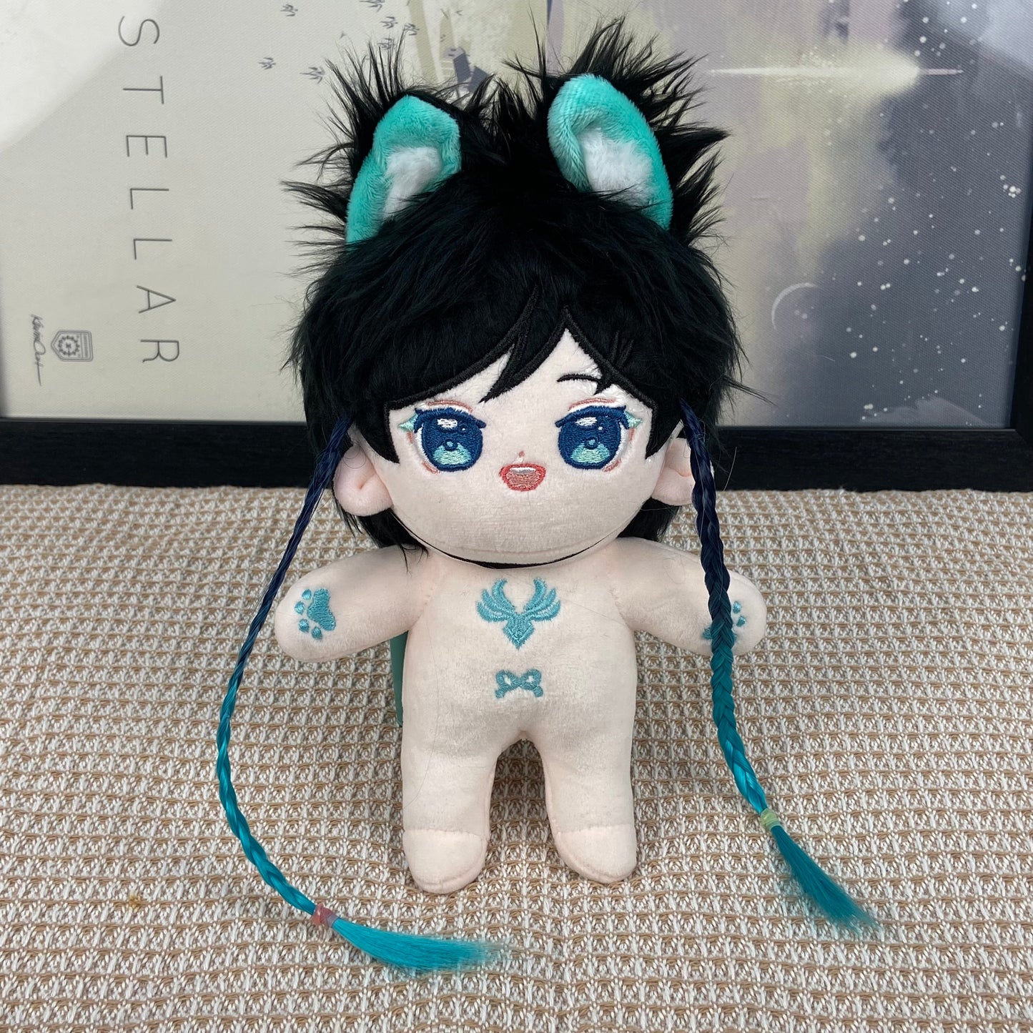 20cm Genshin Impact Venti Plush Cute Doll with Changeable Outfit