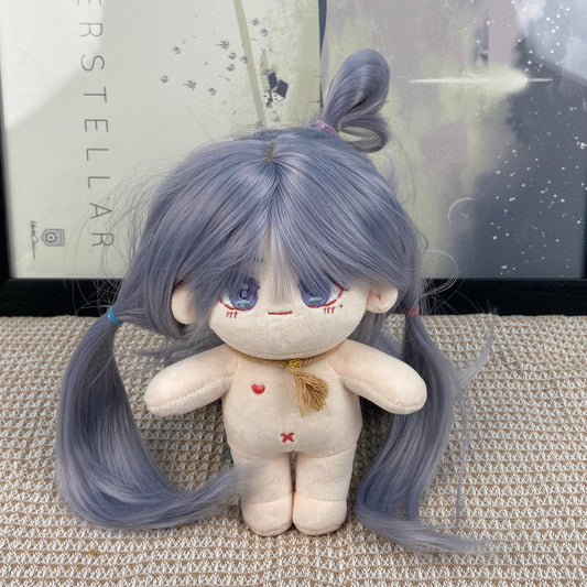 20cm Genshin Impact Ayaka Plush Cute Doll with Changeable Outfit