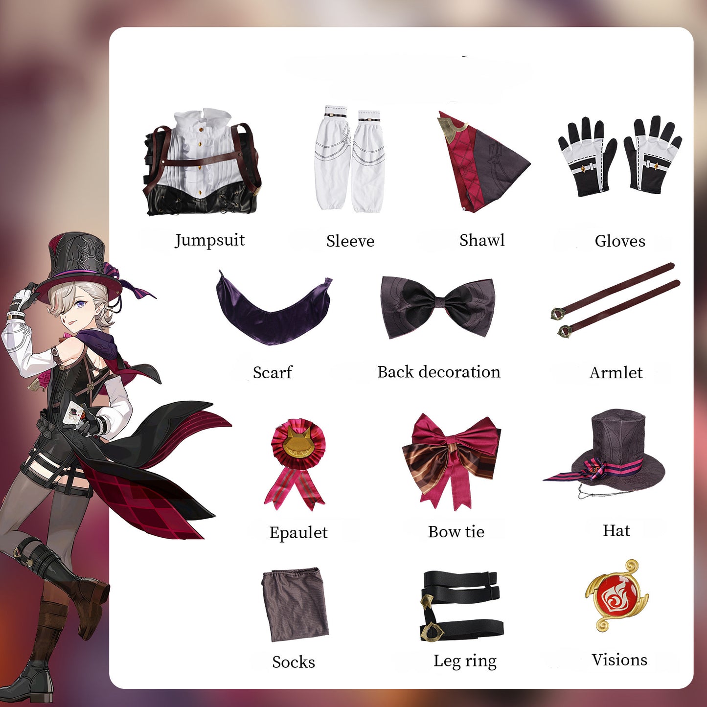 Lyney’s Cosplay Costume Set